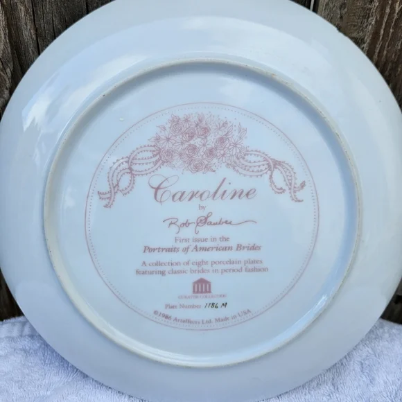 Vintage Decorative Plate with Bride Design - Picture 10 of 16